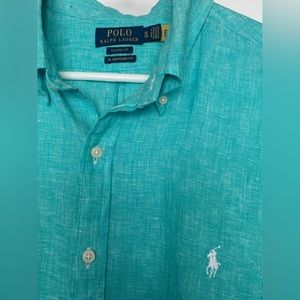 Ralph Lauren linen long sleeve shirt.